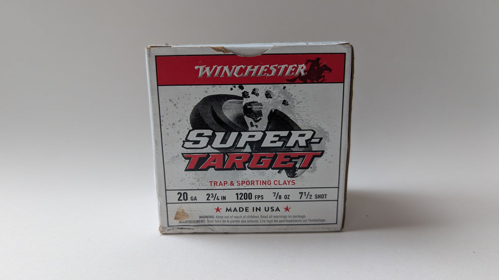 Winchester Super Target Lead 20 ga 7/8oz #7.5