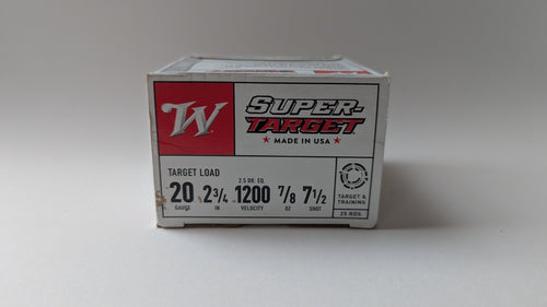Winchester Super Target Lead 20 ga 7/8oz #7.5